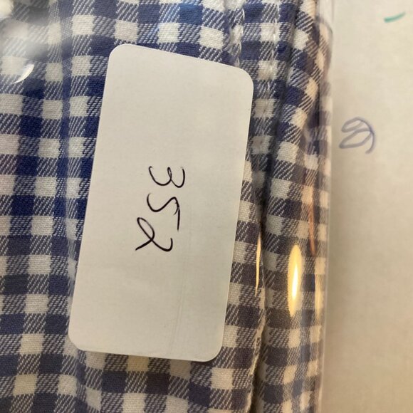 Womens Columbia Super Bonehead Gingham Shorts Blue White 16 Cotton - Picture 8 of 8